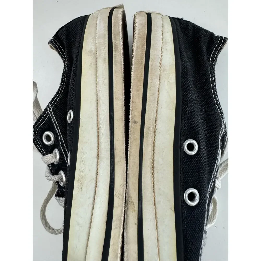 Vtg 80s 90s Converse Mens Sz 5.5 Women’s 7.5 Black Low Top All Star USA Sneakers
